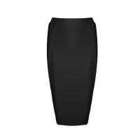 Pencil Bodycon Skirt Striped Knee-Length Bandage Skirts Wear
